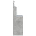 Masă de toaletă cu LED-uri, gri beton, 96x40x142 cm - WALTI WALTI