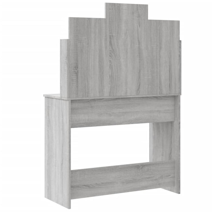 Masă de toaletă cu LED-uri, gri sonoma, 96x40x142 cm - WALTI WALTI
