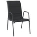 Set mobilier de grădină, 9 piese, negru, oțel și textilenă - WALTI WALTI