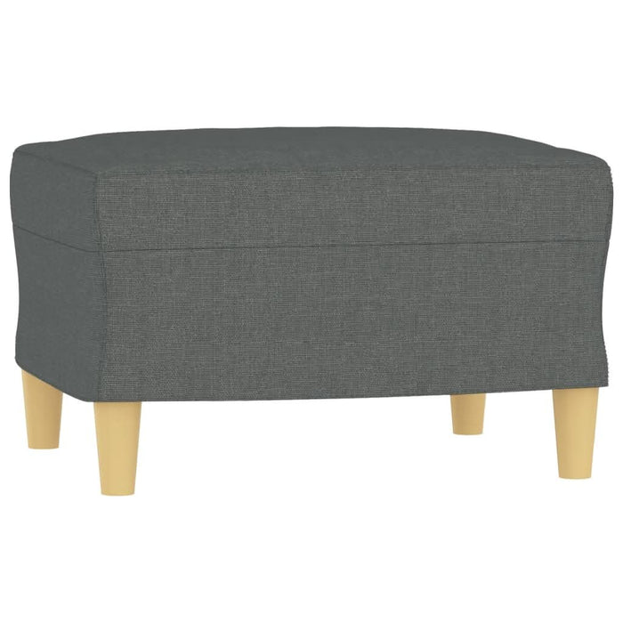 Fotoliu canapea cu taburet, gri închis, 60 cm, textil - WALTI WALTI