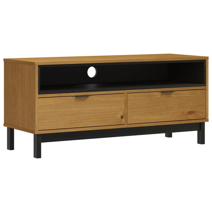 Dulap TV „FLAM” 110x40x50 cm, lemn masiv de pin - WALTI WALTI
