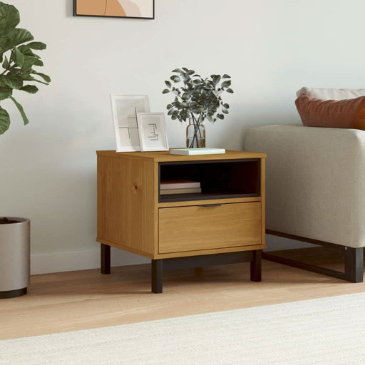 Masă laterală "FLAM" 50x50x50 cm, lemn masiv de pin - WALTI WALTI