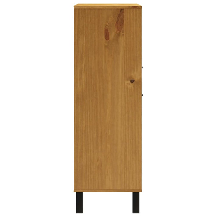 Dulap cu ușă din sticlă „FLAM” 92x40x122,5 cm lemn masiv de pin - WALTI WALTI
