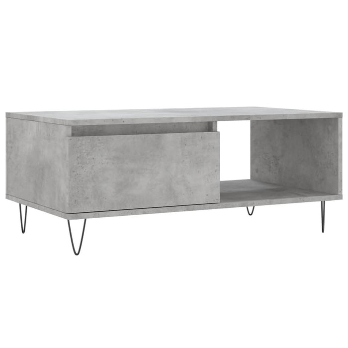 Măsuță de cafea, gri beton, 90x50x36,5 cm, lemn compozit - WALTI WALTI