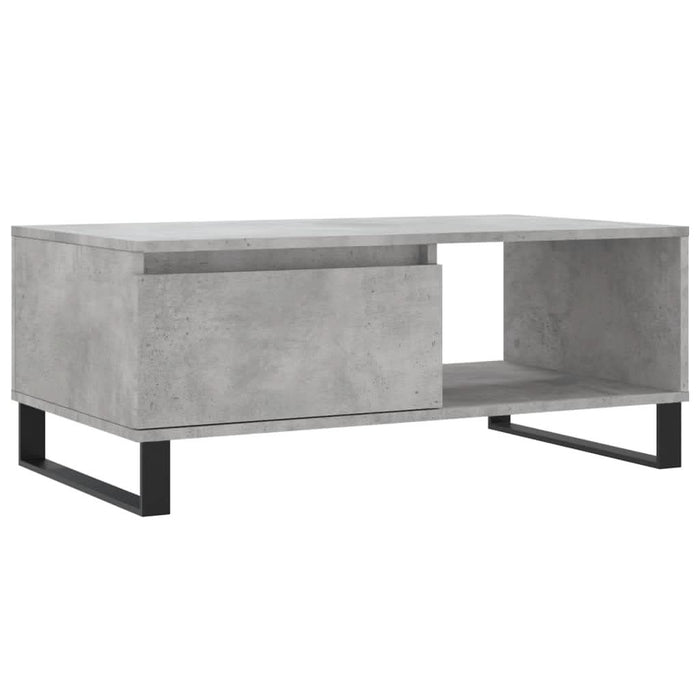 Măsuță de cafea, gri beton, 90x50x36,5 cm, lemn compozit - WALTI WALTI
