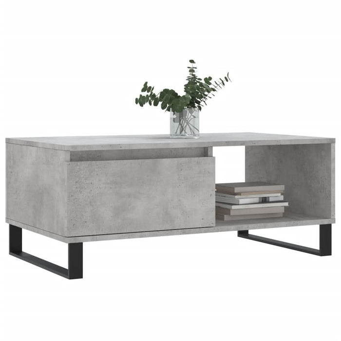 Măsuță de cafea, gri beton, 90x50x36,5 cm, lemn compozit - WALTI WALTI