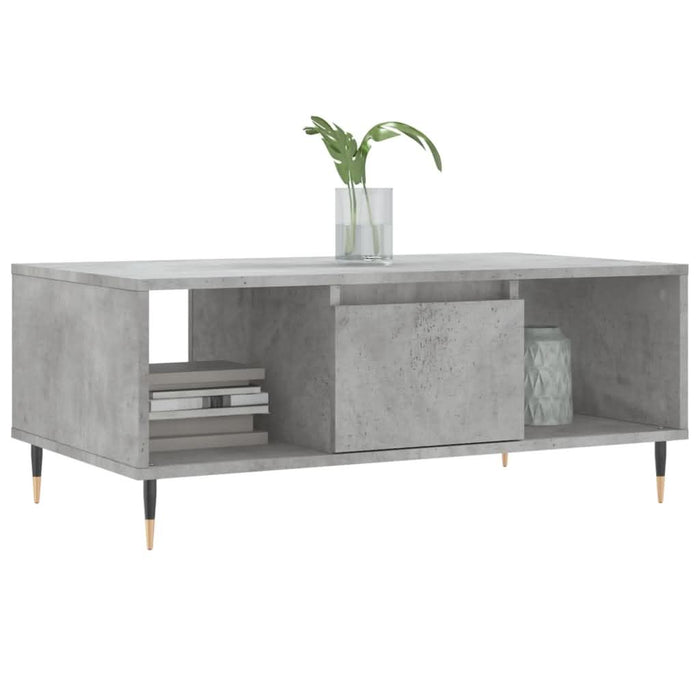 Măsuță de cafea, gri beton, 90x50x36,5 cm, lemn compozit - WALTI WALTI