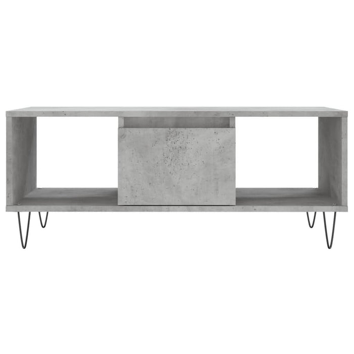 Măsuță de cafea, gri beton, 90x50x36,5 cm, lemn compozit - WALTI WALTI