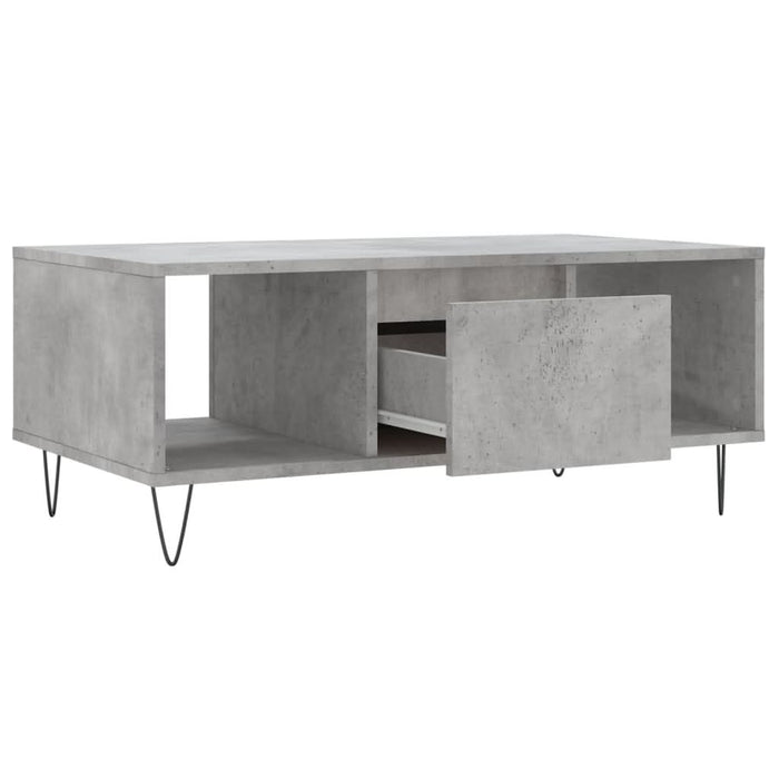 Măsuță de cafea, gri beton, 90x50x36,5 cm, lemn compozit - WALTI WALTI