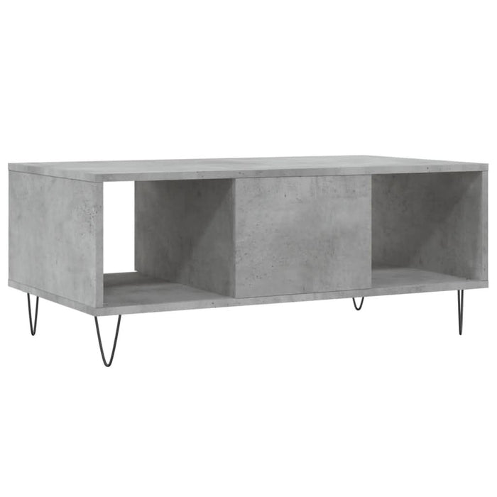 Măsuță de cafea, gri beton, 90x50x36,5 cm, lemn compozit - WALTI WALTI