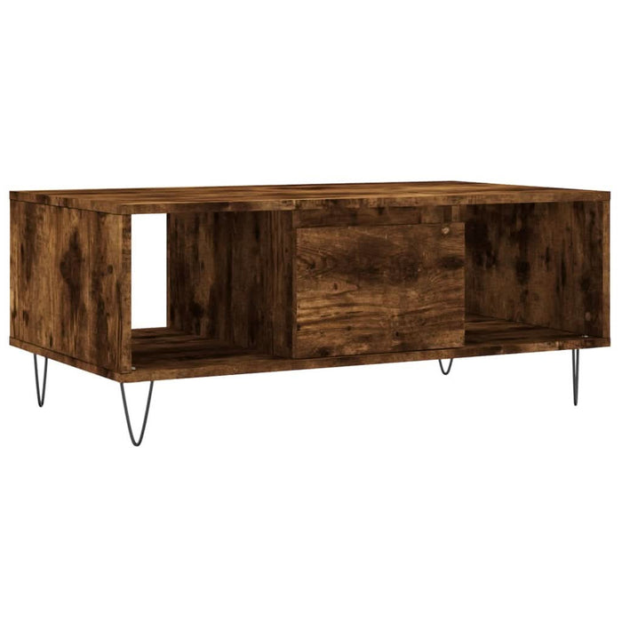 Măsuță de cafea, stejar fumuriu, 90x50x36,5 cm, lemn prelucrat - WALTI WALTI