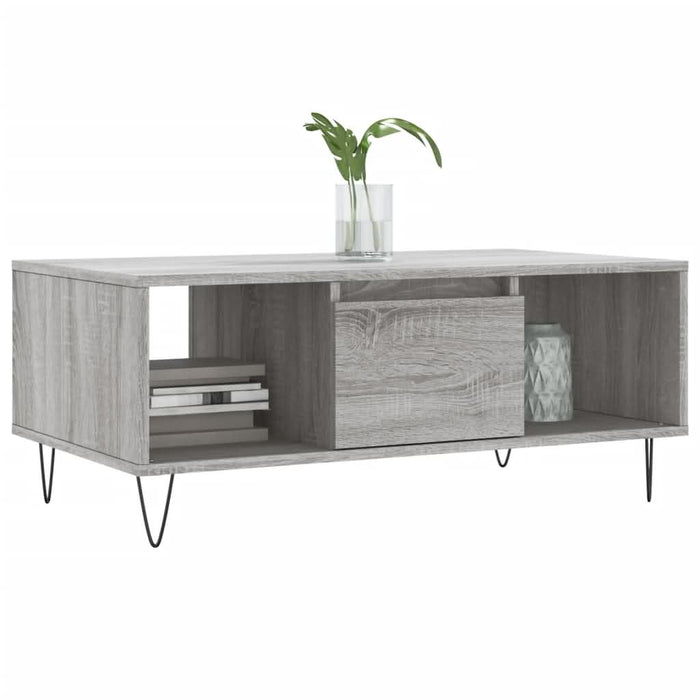 Măsuță de cafea, gri sonoma, 90x50x36,5 cm, lemn prelucrat - WALTI WALTI