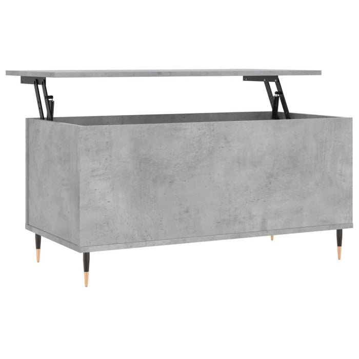 Măsuță de cafea, gri beton, 90x44,5x45 cm, lemn compozit - WALTI WALTI