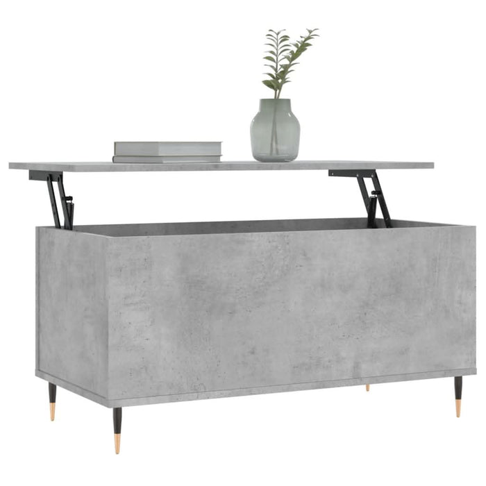 Măsuță de cafea, gri beton, 90x44,5x45 cm, lemn compozit - WALTI WALTI