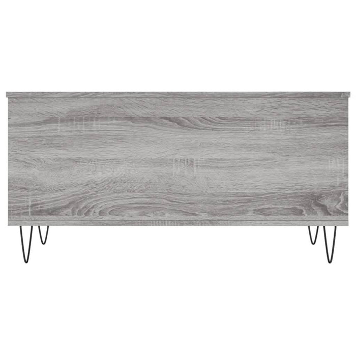 Măsuță de cafea, gri sonoma, 90x44,5x45 cm, lemn compozit - WALTI WALTI
