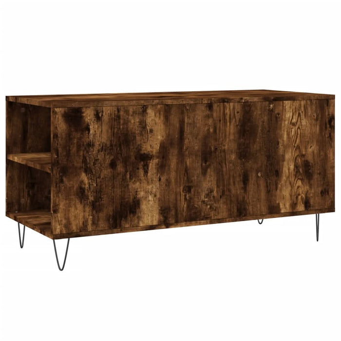 Măsuță de cafea, stejar afumat, 102x44,5x50 cm, lemn prelucrat - WALTI WALTI