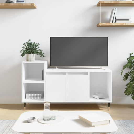 Comodă TV, alb, 100x35x55 cm, lemn prelucrat - WALTI WALTI