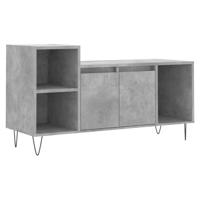 Comodă TV, gri beton, 100x35x55 cm, lemn prelucrat - WALTI WALTI