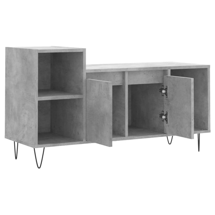 Comodă TV, gri beton, 100x35x55 cm, lemn prelucrat - WALTI WALTI