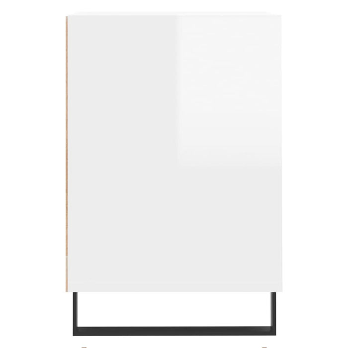 Comodă TV, alb extralucios, 100x35x55 cm, lemn prelucrat - WALTI WALTI