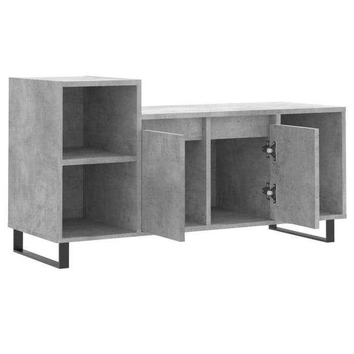 Comodă TV, gri beton, 100x35x55 cm, lemn prelucrat - WALTI WALTI
