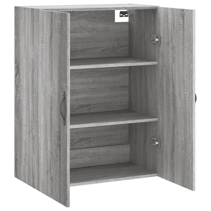 Dulap pe perete, sonoma gri, 69,5x34x90 cm, lemn prelucrat - WALTI WALTI