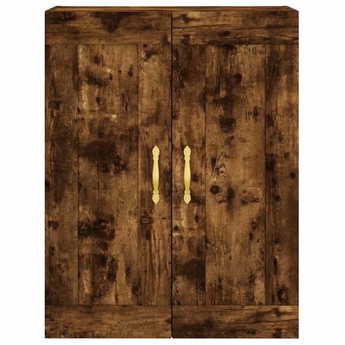 Dulap pe perete, stejar afumat, 69,5x34x90 cm, lemn prelucrat - WALTI WALTI