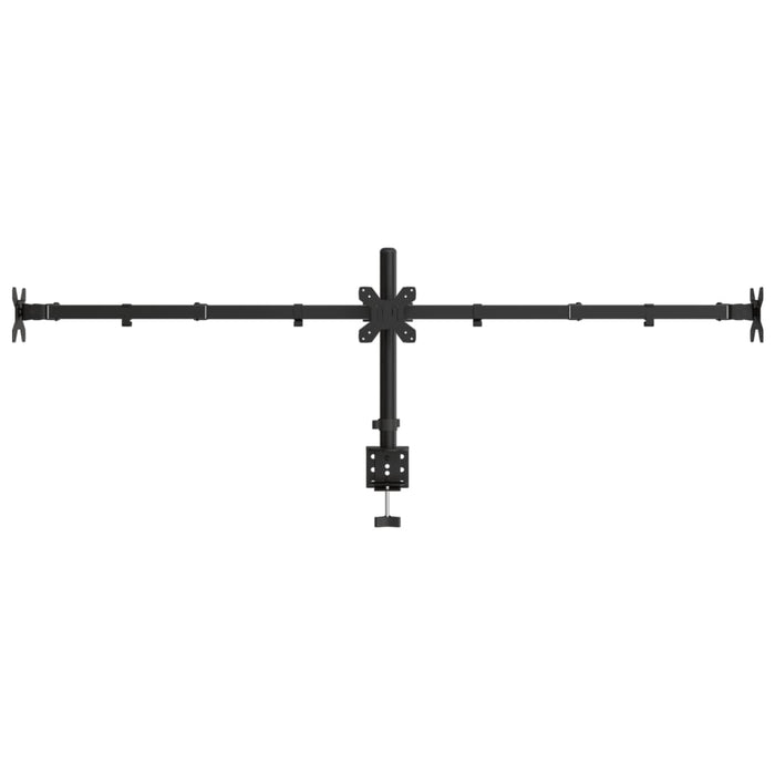 Suport de perete pentru monitor triplu VESA 75/100mm negru oțel - WALTI WALTI