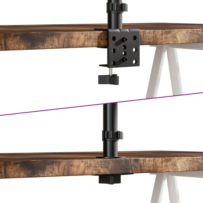 Suport de perete pentru monitor triplu VESA 75/100mm negru oțel - WALTI WALTI