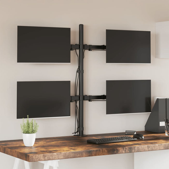 Suport de perete pentru monitor VESA 75/100 mm, negru, oțel - WALTI WALTI