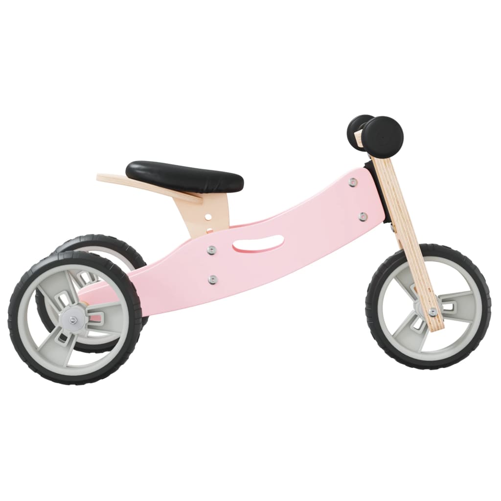 Bicicletă de echilibru pentru copii 2 în 1, roz