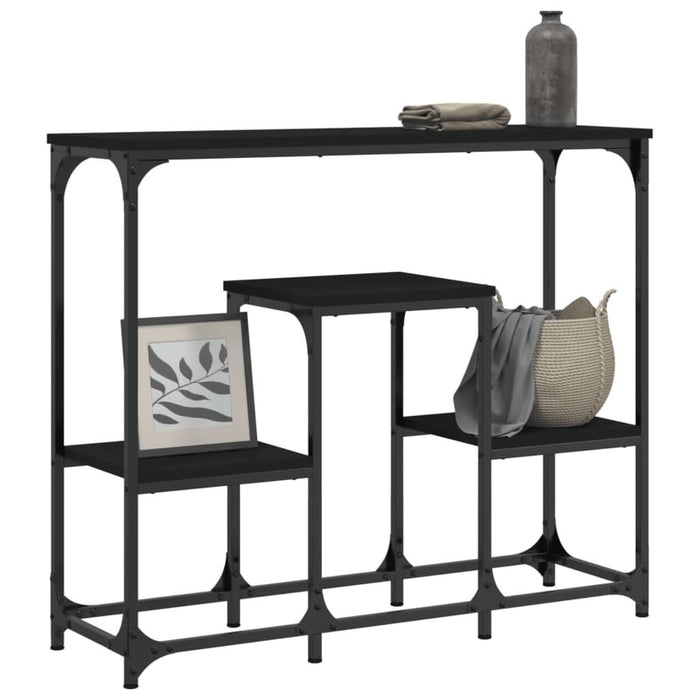 Măsuță consolă, negru, 89,5x28x76 cm, lemn prelucrat - WALTI WALTI