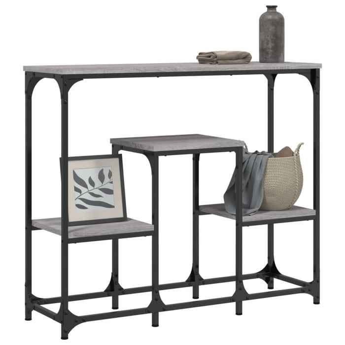 Măsuță consolă, gri sonoma, 89,5x28x76 cm, lemn prelucrat - WALTI WALTI