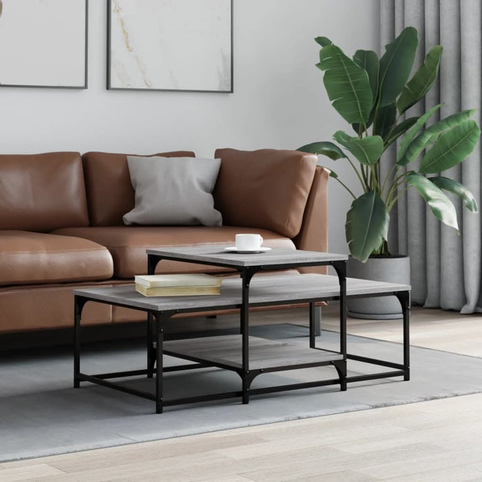 Măsuță de cafea, gri sonoma, 102x60x45 cm, lemn compozit - WALTI WALTI