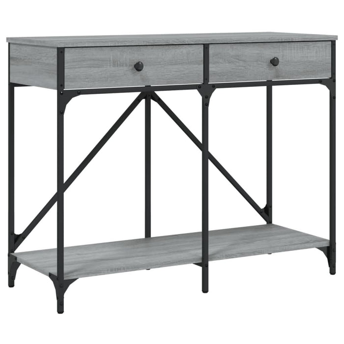 Măsuță consolă, gri sonoma, 100x39x78,5 cm, lemn prelucrat - WALTI WALTI