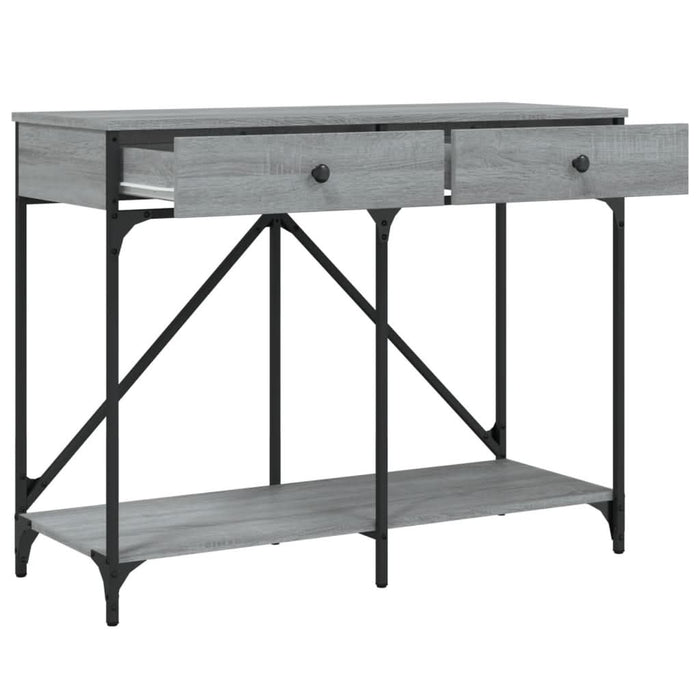 Măsuță consolă, gri sonoma, 100x39x78,5 cm, lemn prelucrat - WALTI WALTI