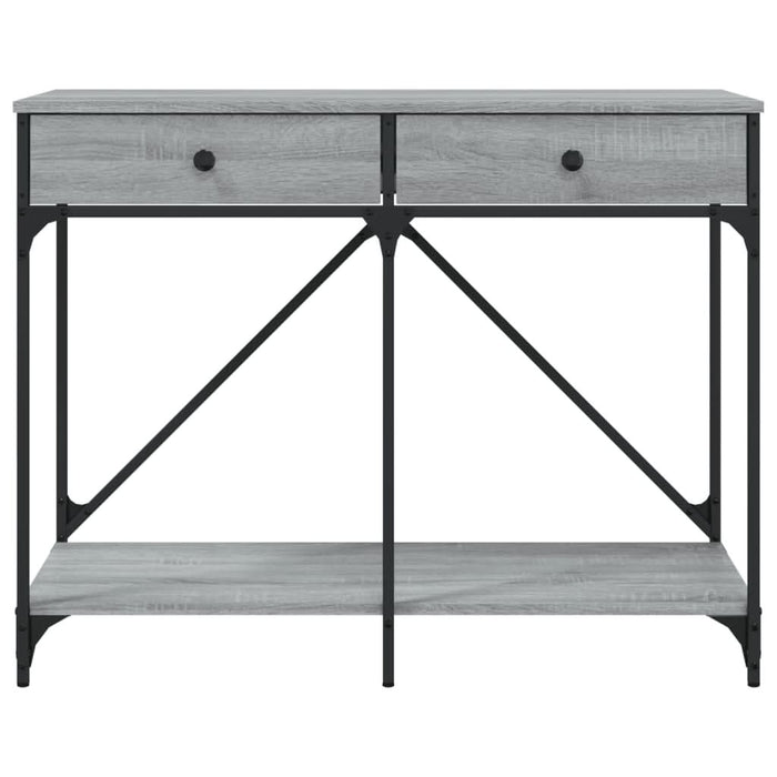 Măsuță consolă, gri sonoma, 100x39x78,5 cm, lemn prelucrat - WALTI WALTI
