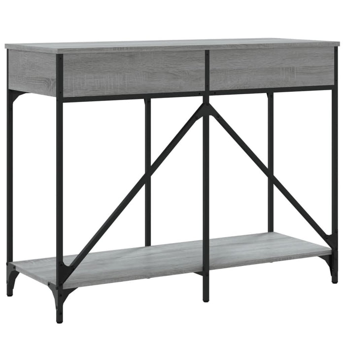 Măsuță consolă, gri sonoma, 100x39x78,5 cm, lemn prelucrat - WALTI WALTI