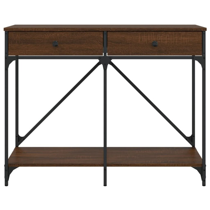 Măsuță consolă, stejar maro, 100x39x78,5 cm, lemn prelucrat - WALTI WALTI