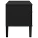 Comodă TV SENJA aspect ratan negru 106x40x49 cm lemn masiv pin - WALTI WALTI