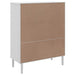 Dulap înalt SENJA aspect ratan alb, 90x40x112cm, lemn masiv pin - WALTI WALTI