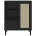 Dulap înalt SENJA aspect ratan negru, 90x40x112cm - WALTI WALTI