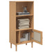 Bibliotecă SENJA aspect ratan maro 60x35x130 cm lemn masiv pin - WALTI WALTI
