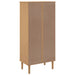 Bibliotecă SENJA aspect ratan maro 60x35x130 cm lemn masiv pin - WALTI WALTI