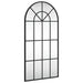 Oglindă de perete, negru, 40x80 cm, arcuită, fier - WALTI WALTI