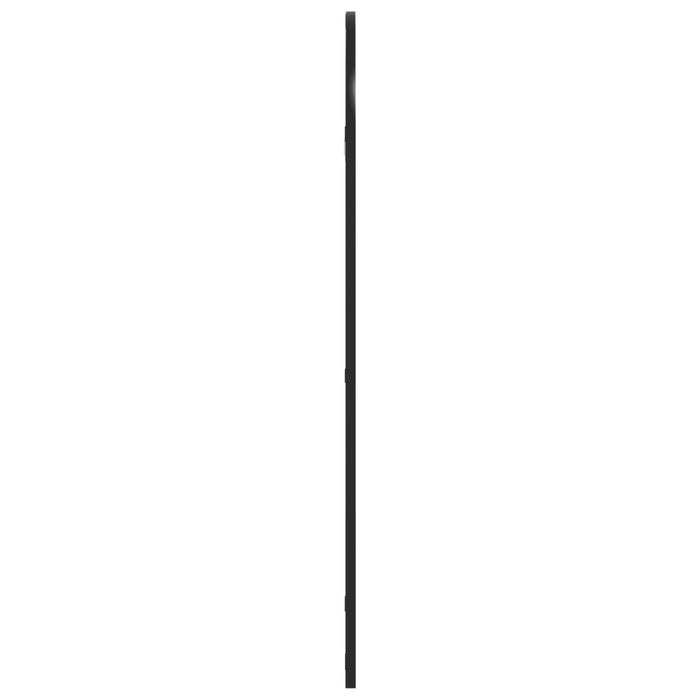 Oglindă de perete, negru, 50x100 cm, arcuită, fier - WALTI WALTI