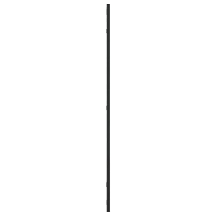 Oglindă de perete, negru, 60x100 cm, dreptunghiulară, fier - WALTI WALTI