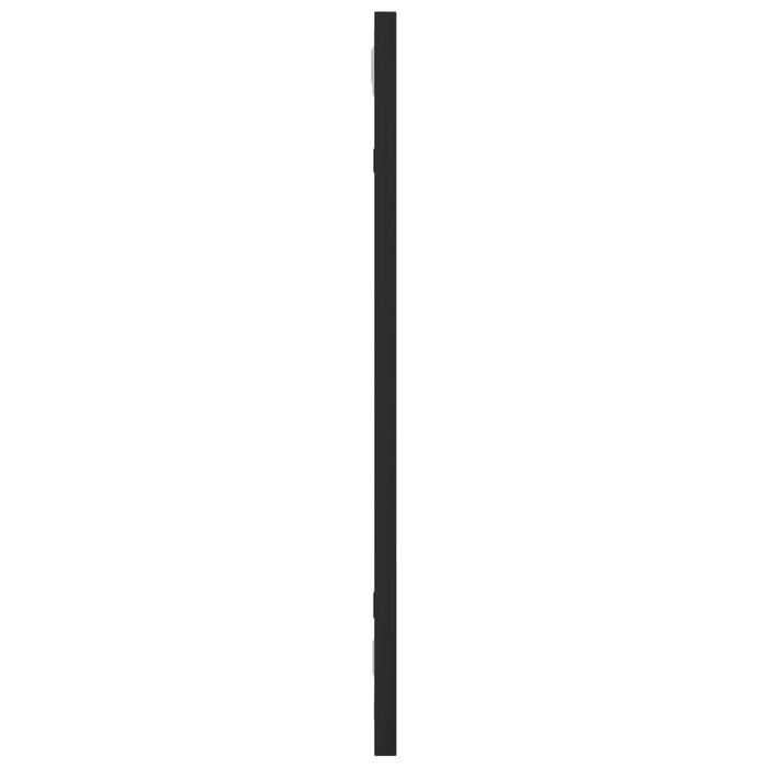 Oglindă de perete, negru, 20x50 cm, dreptunghiulară, fier - WALTI WALTI