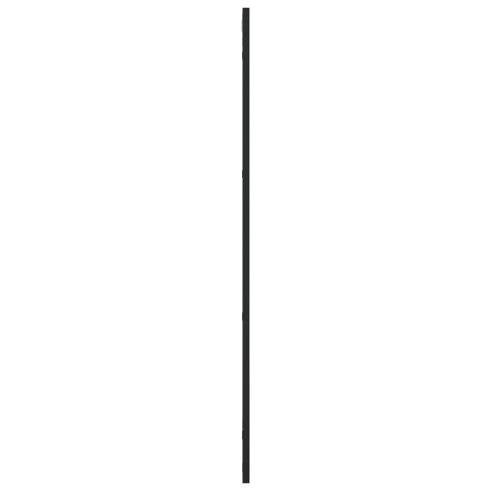 Oglindă de perete, negru, 50x100 cm, dreptunghiulară, fier - WALTI WALTI