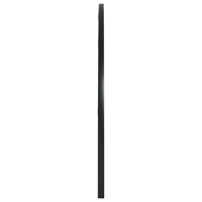 Oglindă de perete, negru, 100x50 cm, arcuită, fier - WALTI WALTI